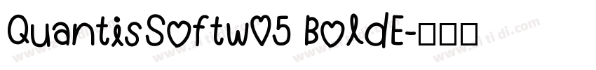 QuantisSoftw05 BoldE字体转换